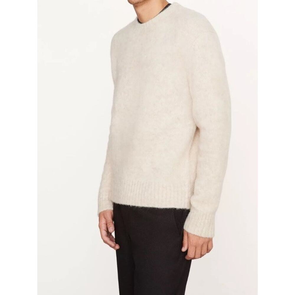 Vince Men's Soft Cream Crewneck Sweater